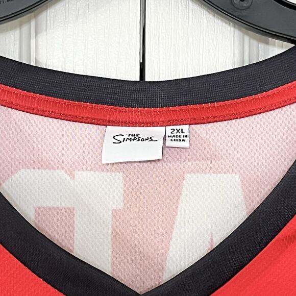 Simpson’s Men’s Graphic Bart Simpson Soccer Jersey, 2XL - Picture 3 of 13